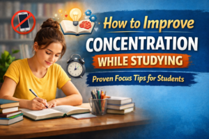 how to improve concentration while studying