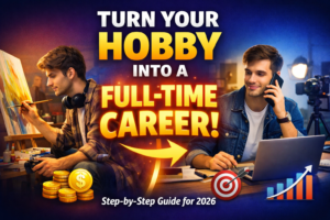 How to Turn a Hobby into a Full-Time Career in 2026 (Step-by-Step Guide)