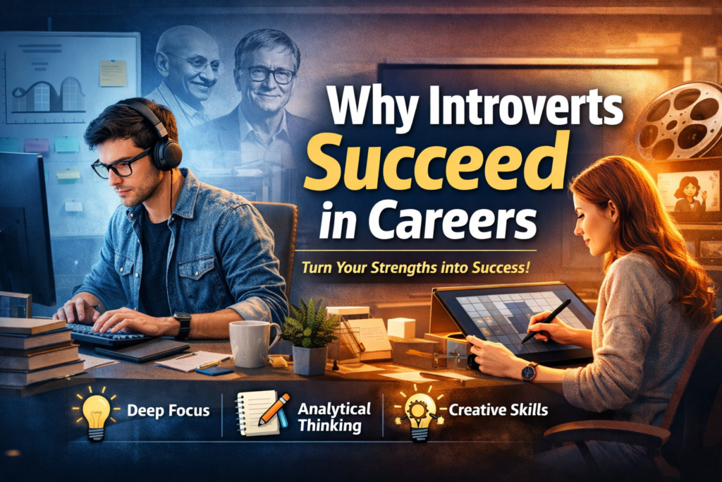 introverts, career guidance, student careers, personality development, education, career planning, introvert strengths